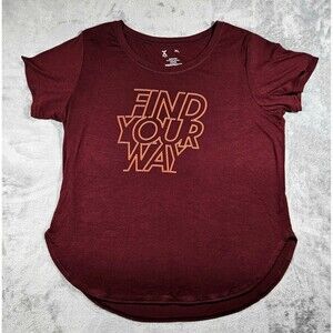 XERSION Womens Find Your Way Crew Neck Quick-Dri T-shirt  Sz XL